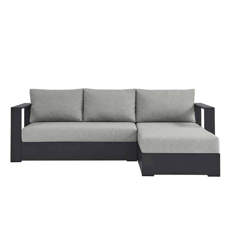Tahoe 2-Piece Outdoor Aluminum Chaise Sectional Sofa by HouseOfZazla
