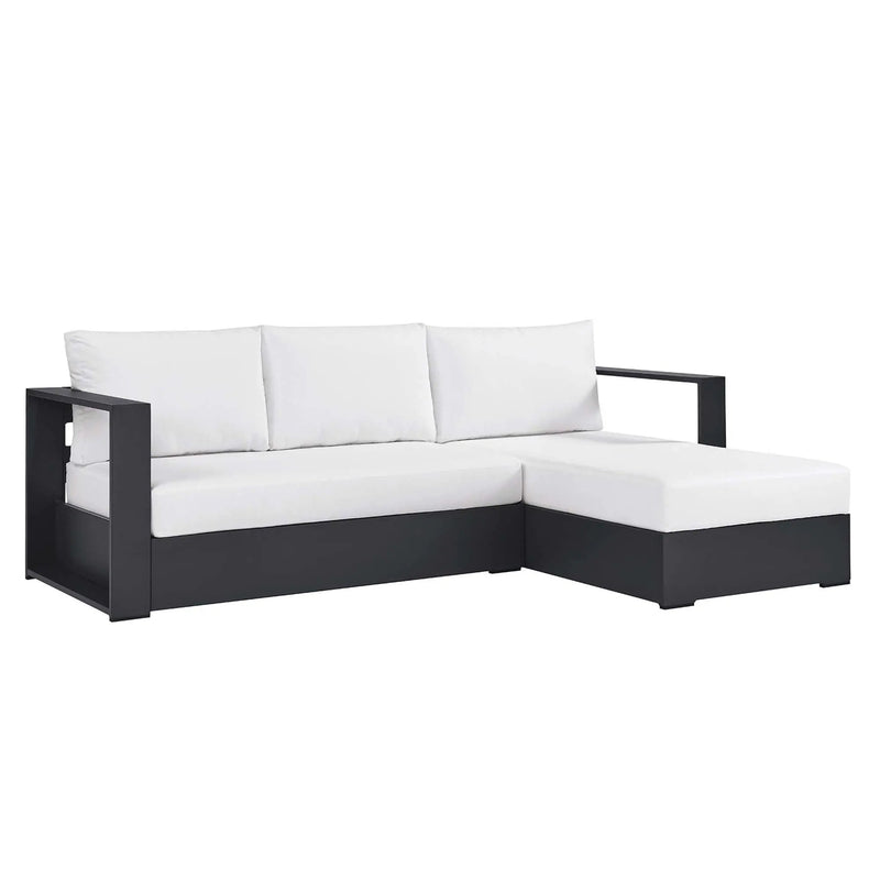Tahoe 2-Piece Outdoor Aluminum Chaise Sectional Sofa by HouseOfZazla