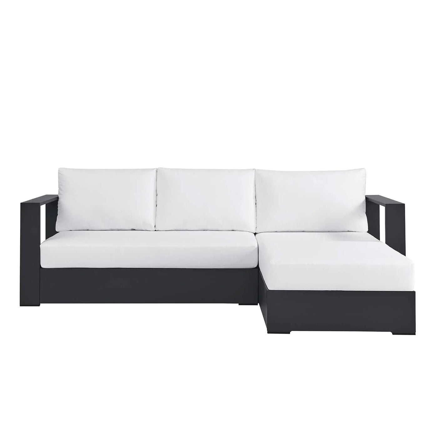 Tahoe 2-Piece Outdoor Aluminum Chaise Sectional Sofa by HouseOfZazla