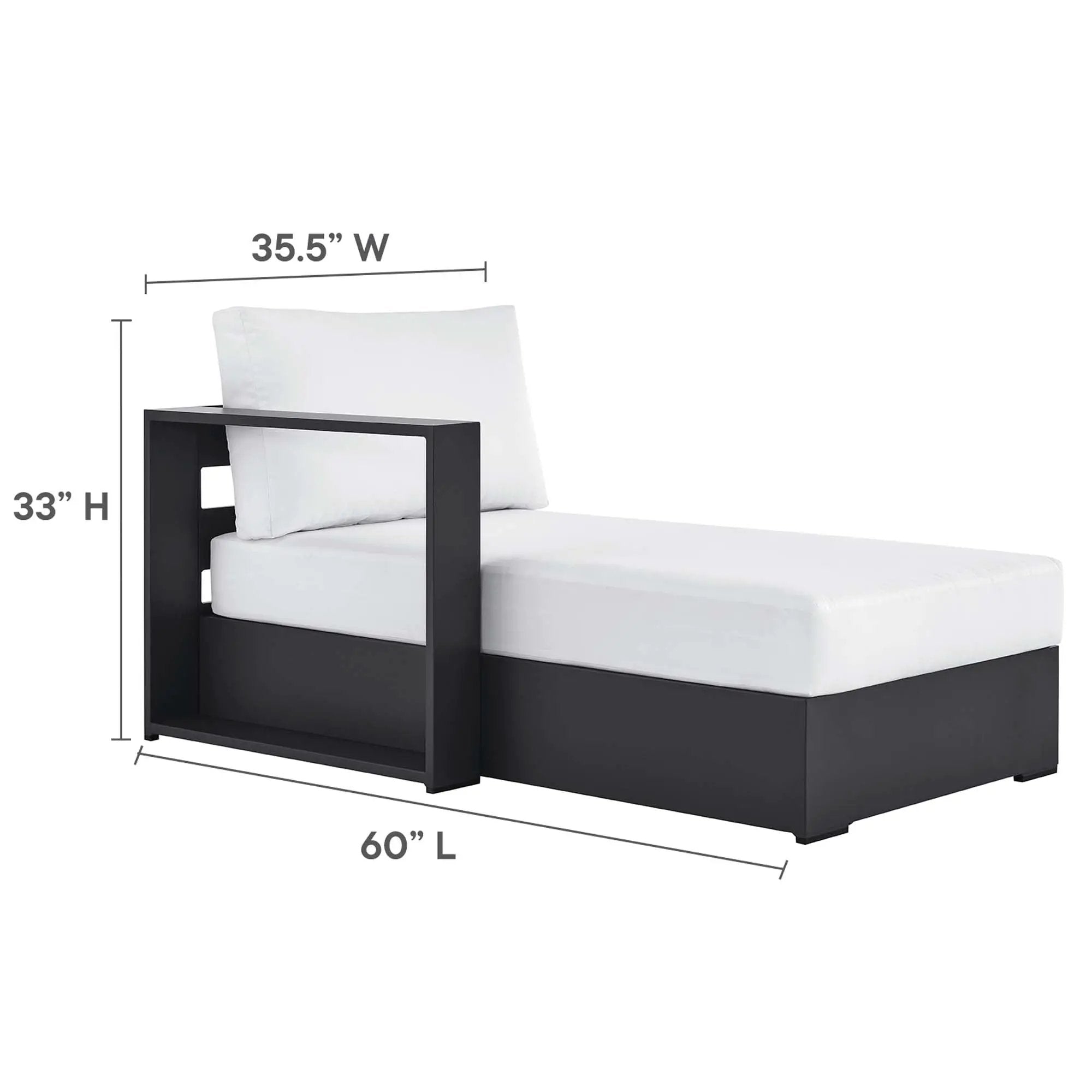 Tahoe 2-Piece Outdoor Patio Powder-Coated Aluminum Sectional Sofa Set by HouseOfZazla