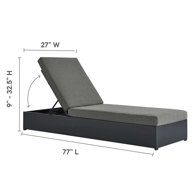 Tahoe 3-Piece Outdoor Patio Chaise Lounge Set by HouseOfZazla