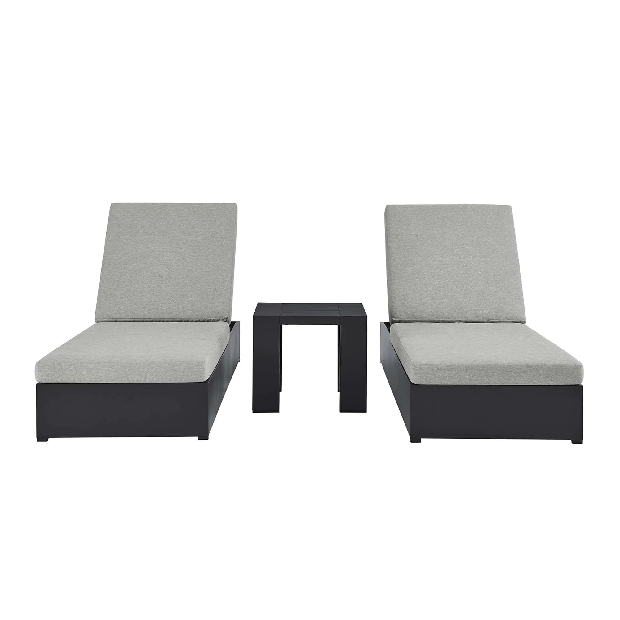 Tahoe 3-Piece Outdoor Patio Chaise Lounge Set by HouseOfZazla