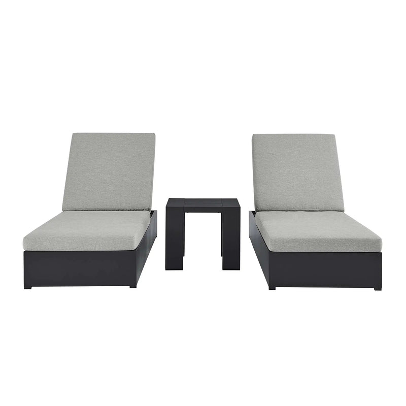 Tahoe 3-Piece Outdoor Patio Chaise Lounge Set by HouseOfZazla