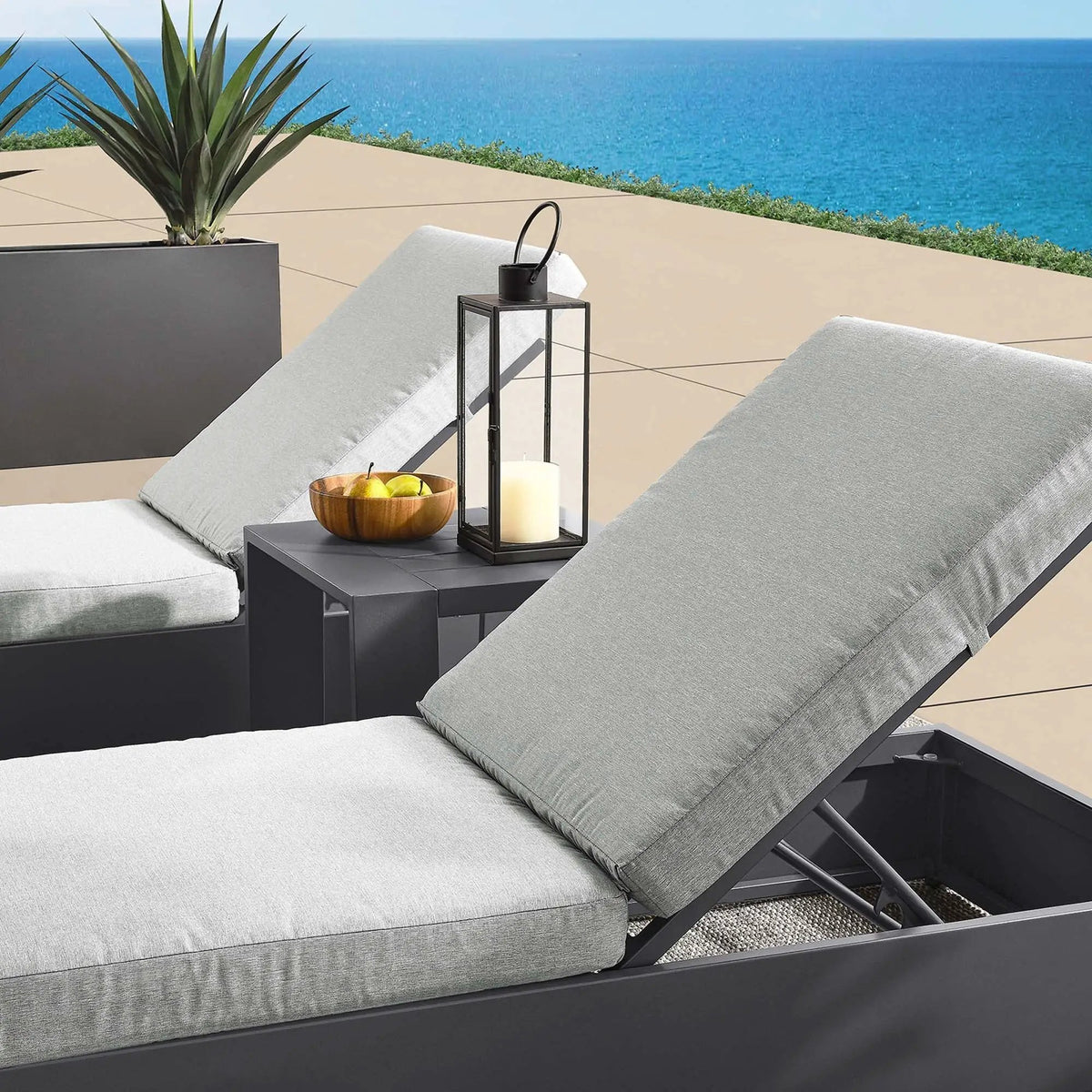 Tahoe 3-Piece Outdoor Patio Chaise Lounge Set by HouseOfZazla
