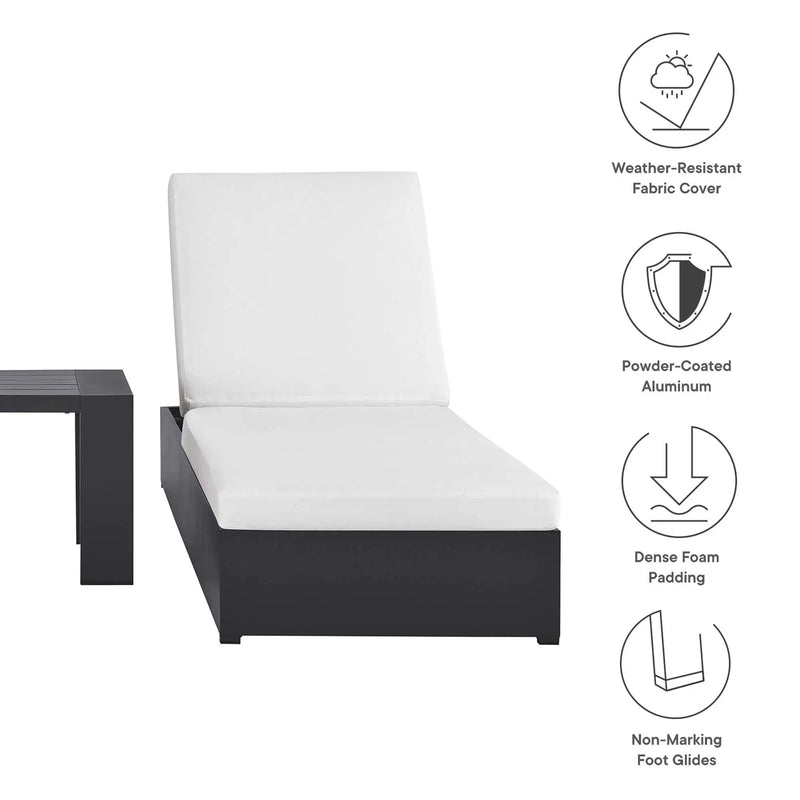 Tahoe 3-Piece Outdoor Patio Chaise Lounge Set by HouseOfZazla
