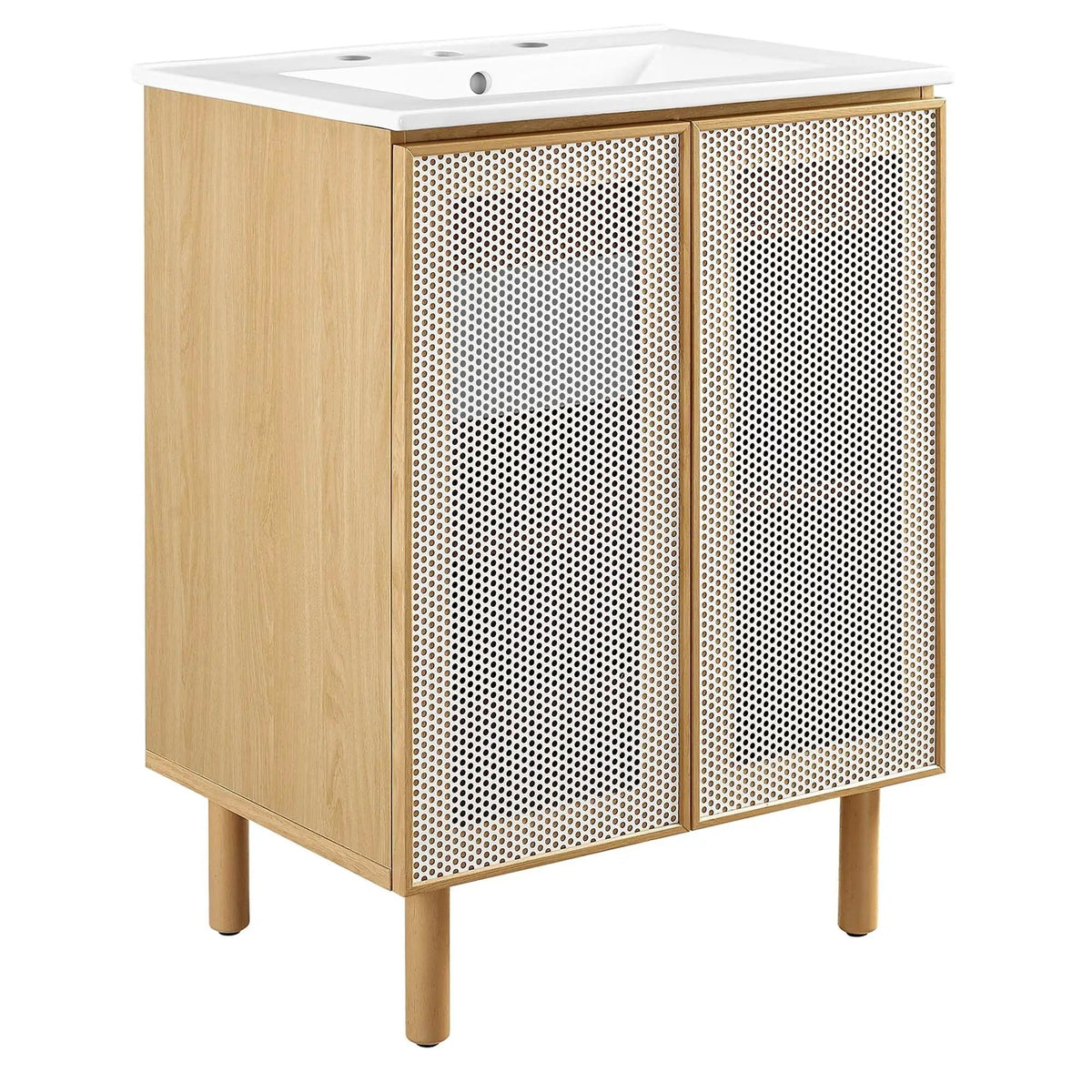 Calla 24" Perforated Metal Bathroom Vanity by Modway by HouseOfZazla