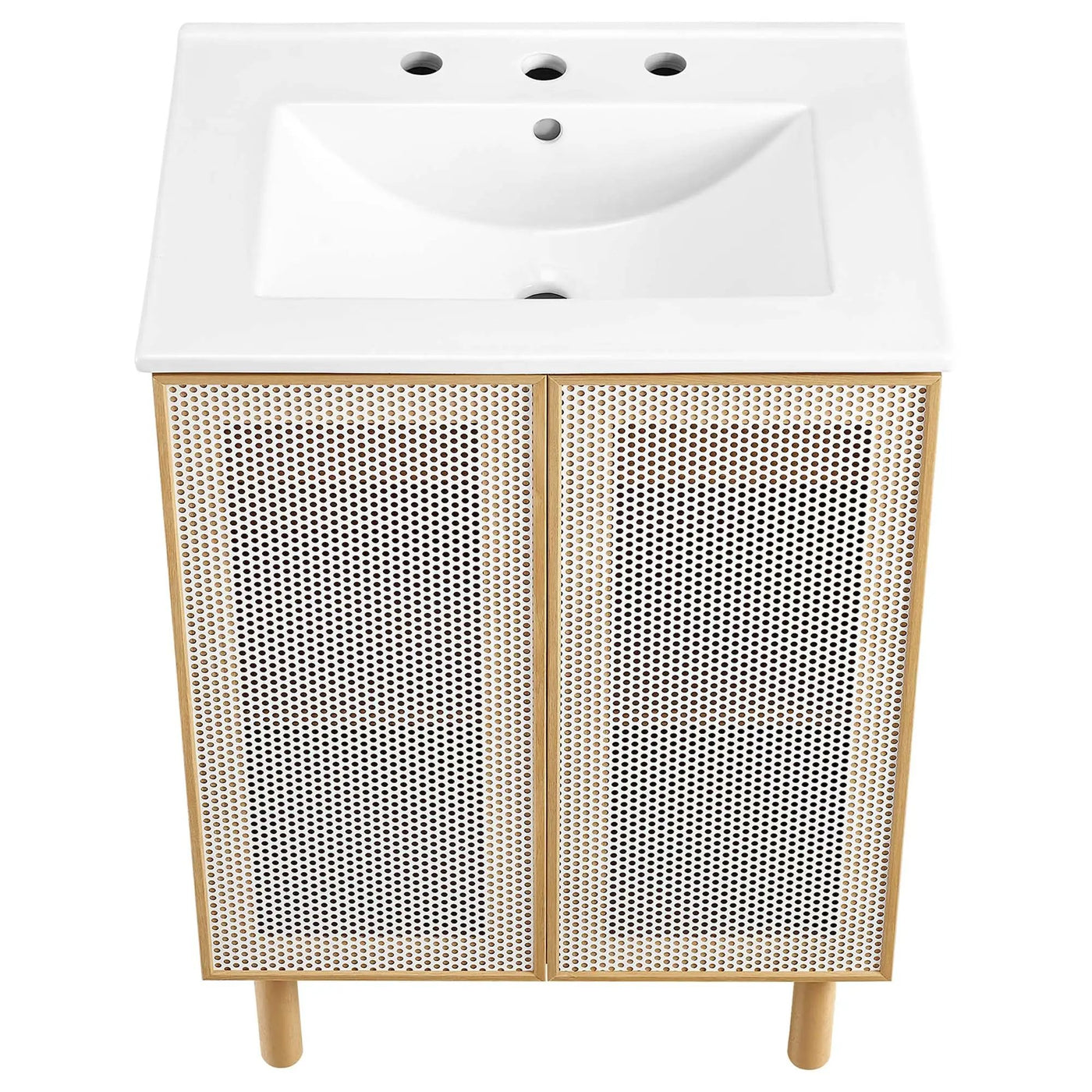 Calla 24" Perforated Metal Bathroom Vanity by Modway by HouseOfZazla