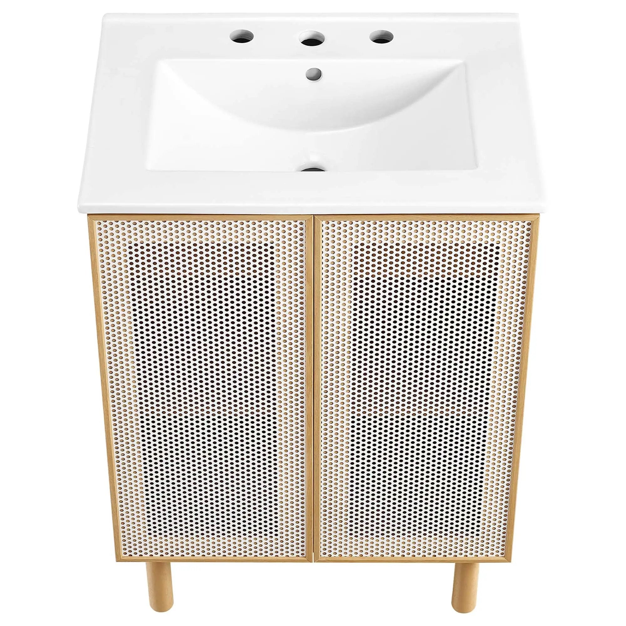Calla 24" Perforated Metal Bathroom Vanity by Modway by HouseOfZazla