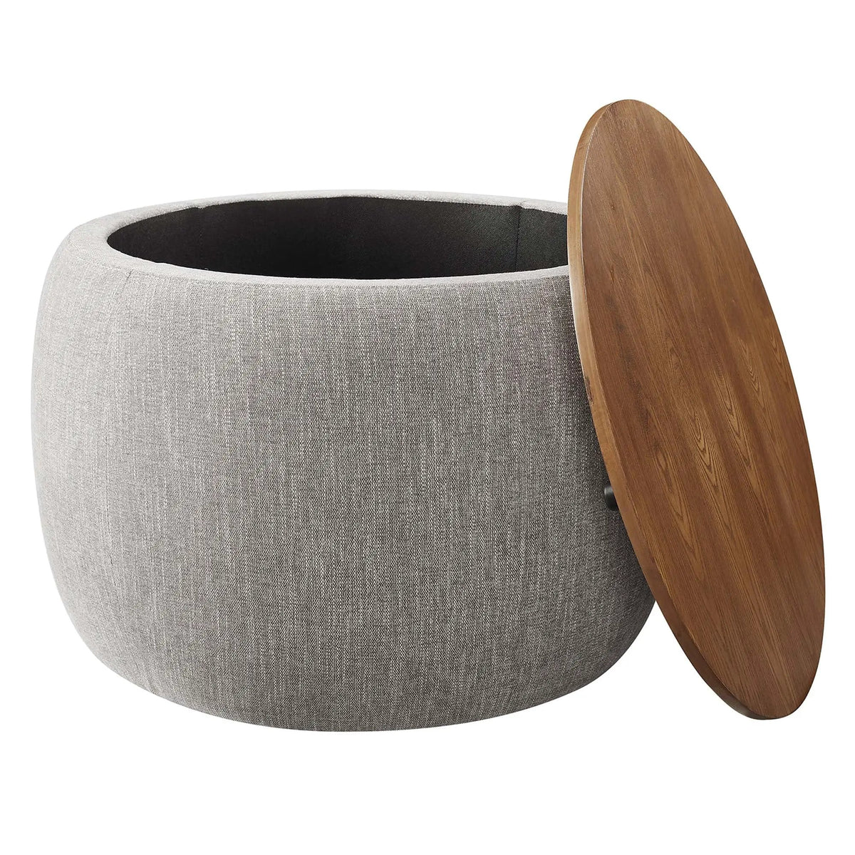Perla Woven Heathered Fabric Upholstered Storage Ottoman by Modway by HouseOfZazla