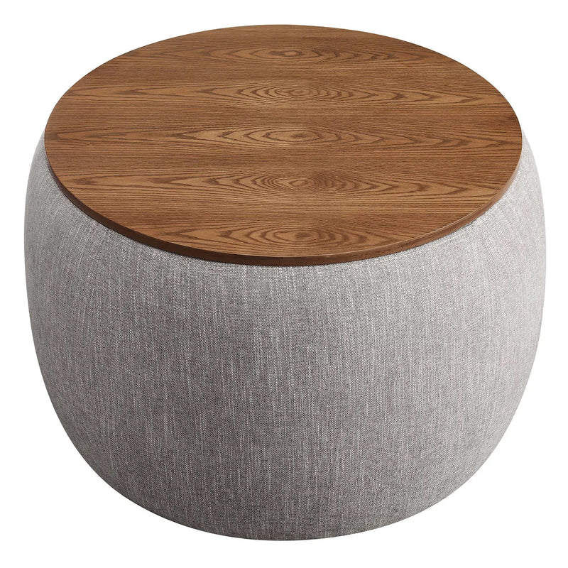 Perla Woven Heathered Fabric Upholstered Storage Ottoman by Modway by HouseOfZazla