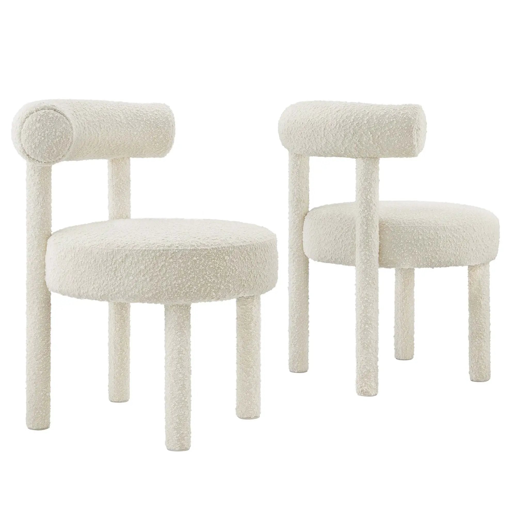Toulouse Boucle Fabric Dining Chair Set of 2 by Modway by HouseOfZazla
