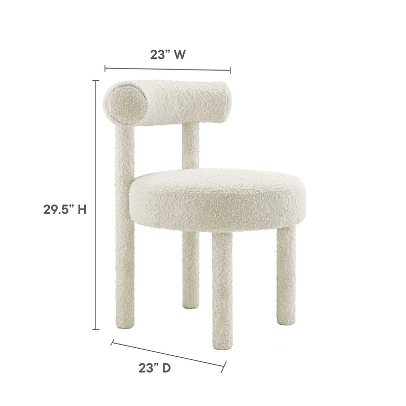Toulouse Boucle Fabric Dining Chair Set of 2 by Modway by HouseOfZazla