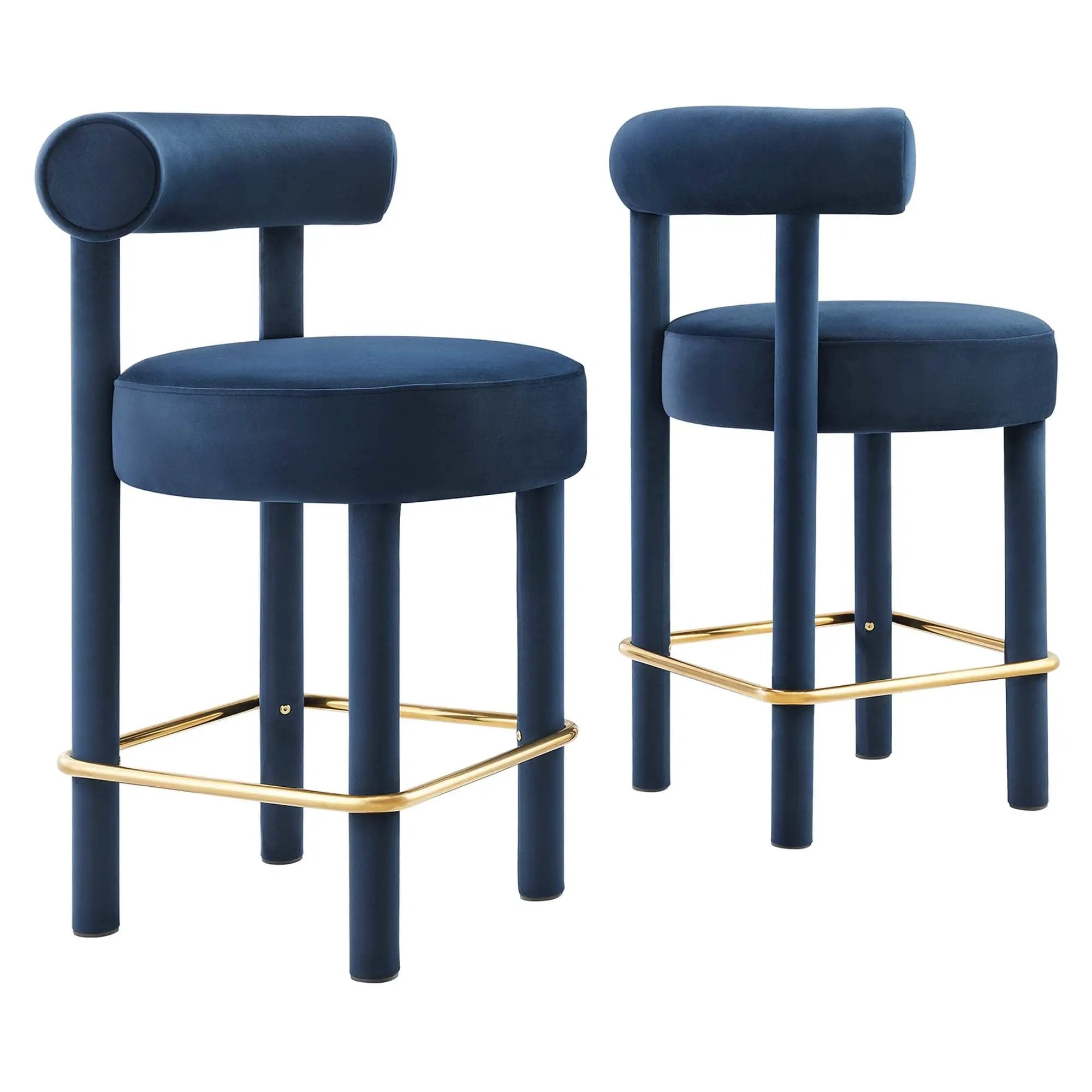Toulouse Performance Velvet Counter Stool Set of 2 by Modway by HouseOfZazla