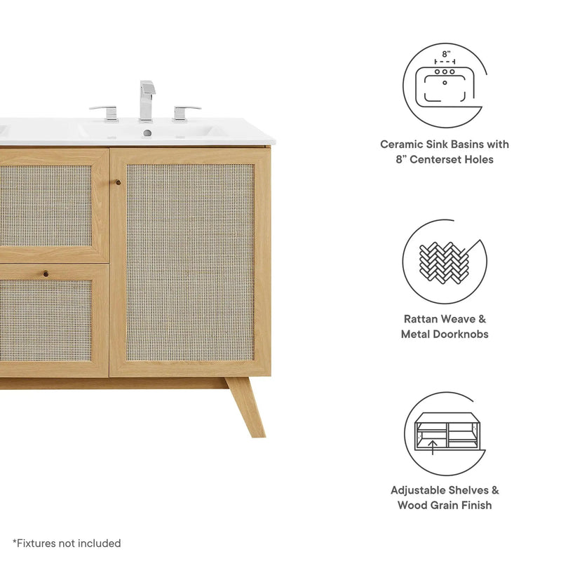 Soma 48" Double Sink Bathroom Vanity by Modway by HouseOfZazla