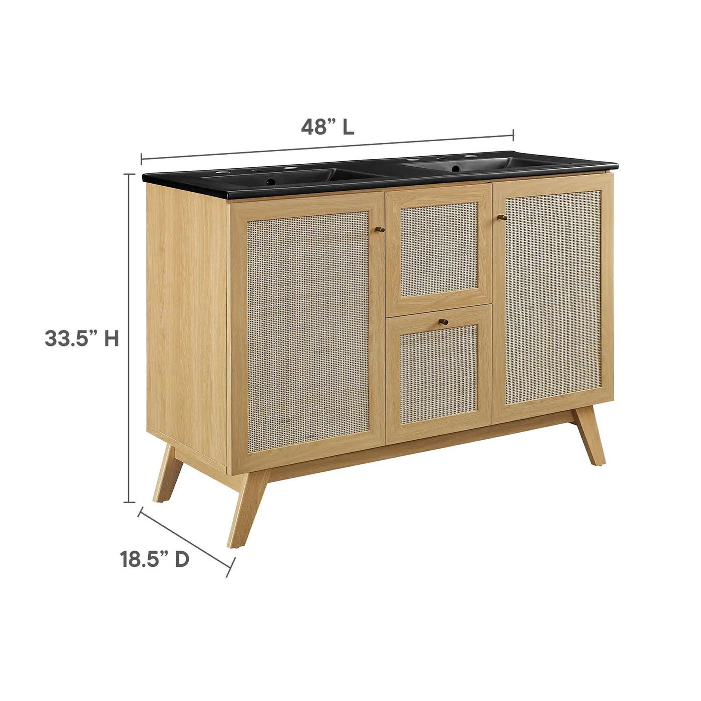 Soma 48" Double Sink Bathroom Vanity by Modway by HouseOfZazla