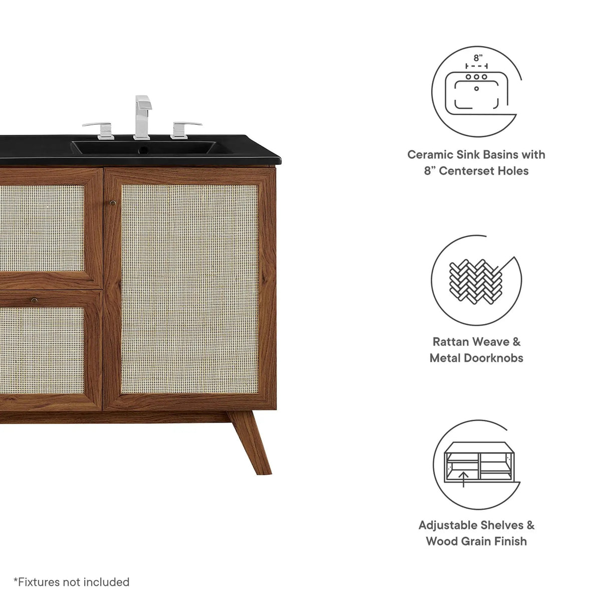 Soma 48" Double Sink Bathroom Vanity by Modway by HouseOfZazla