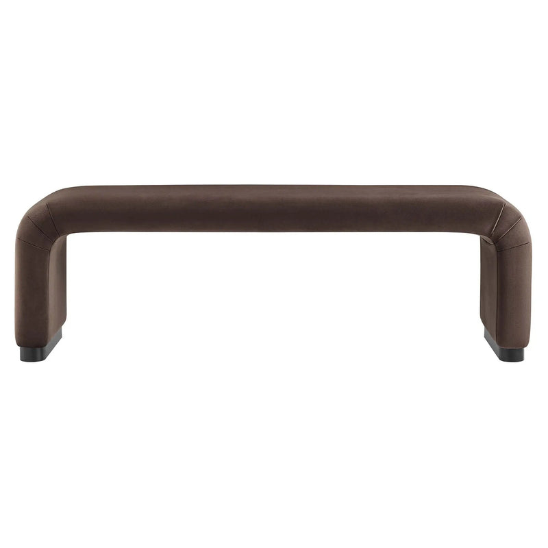 Koda Performance Velvet Waterfall Long Bench by Modway by HouseOfZazla