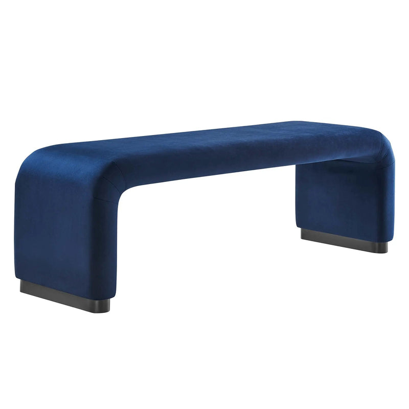 Koda Performance Velvet Waterfall Long Bench by Modway by HouseOfZazla