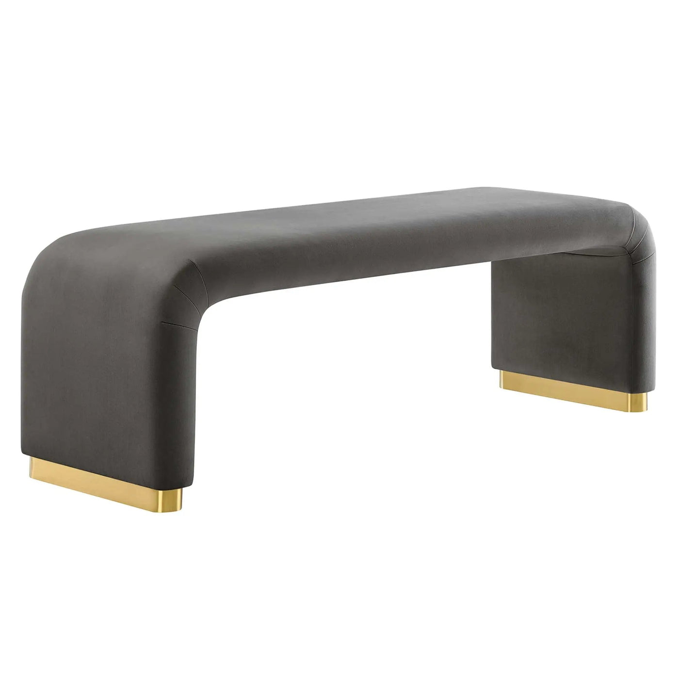 Koda Performance Velvet Waterfall Long Bench by Modway by HouseOfZazla
