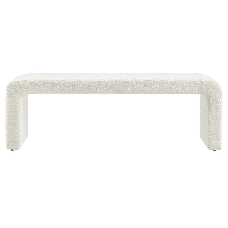 Simba Boucle Fabric Waterfall Long Bench by Modway by HouseOfZazla