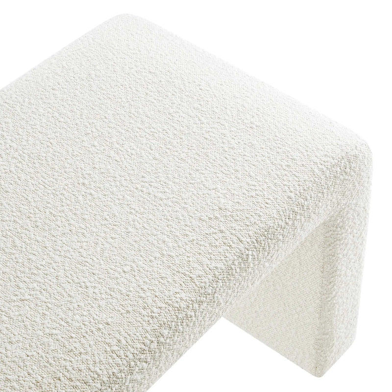 Simba Boucle Fabric Waterfall Long Bench by Modway by HouseOfZazla