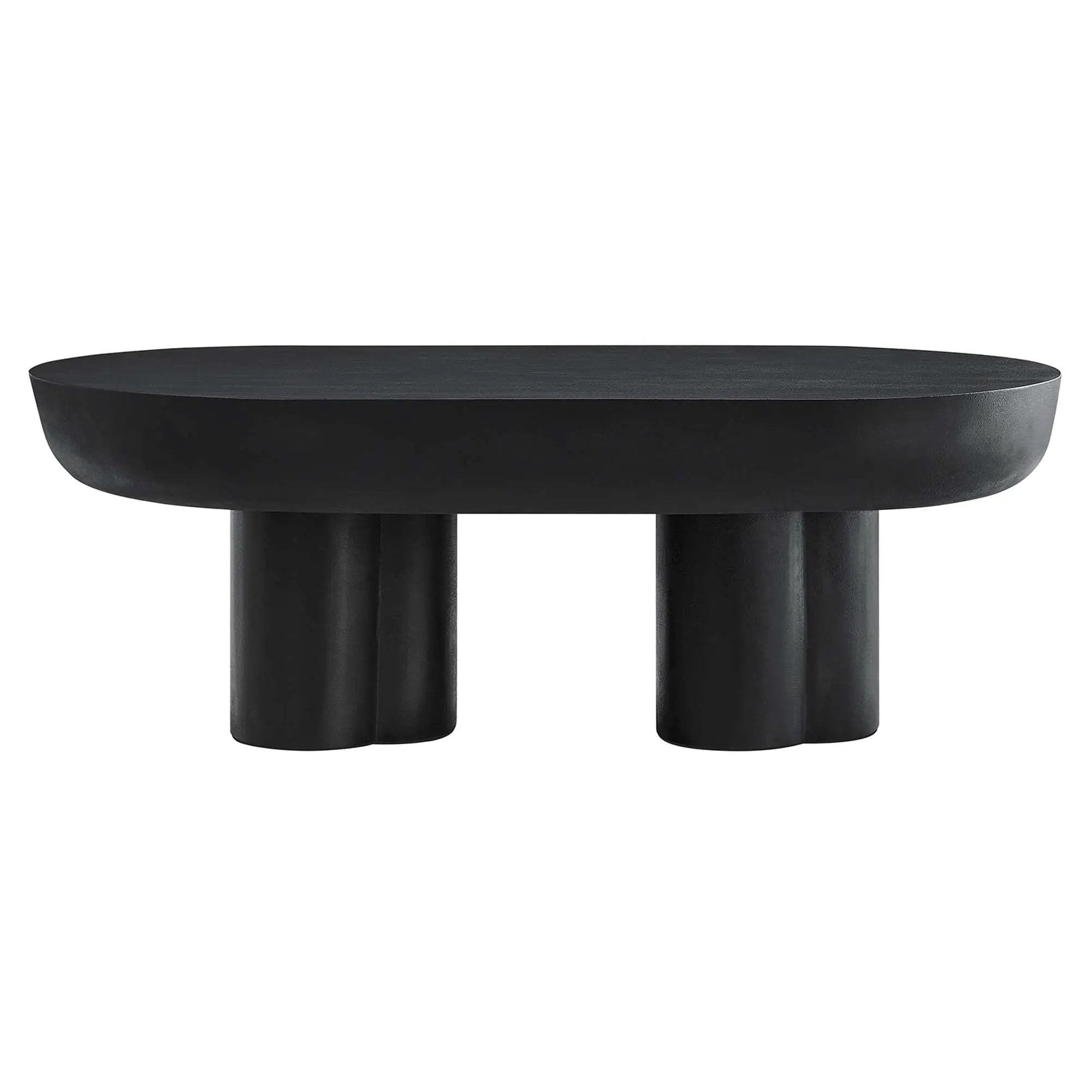 Caspian Oval Concrete Coffee Table by Modway by HouseOfZazla