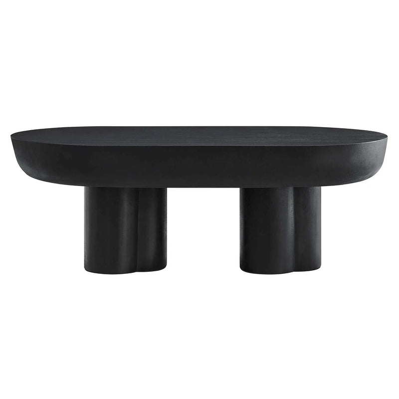 Caspian Oval Concrete Coffee Table by Modway by HouseOfZazla