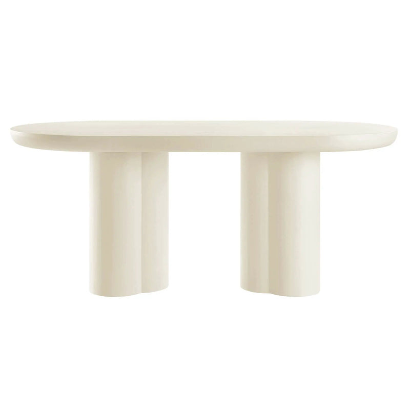 Caspian 72" Oval Concrete Dining Table by Modway by HouseOfZazla