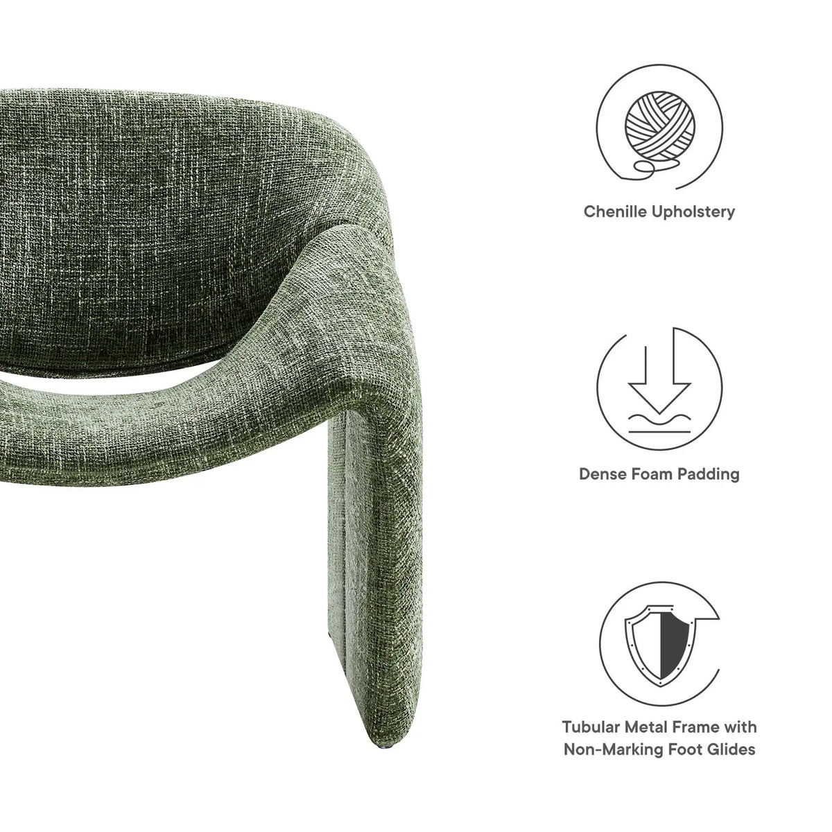 Vivi Chenille Upholstered Accent Chair by Modway by HouseOfZazla
