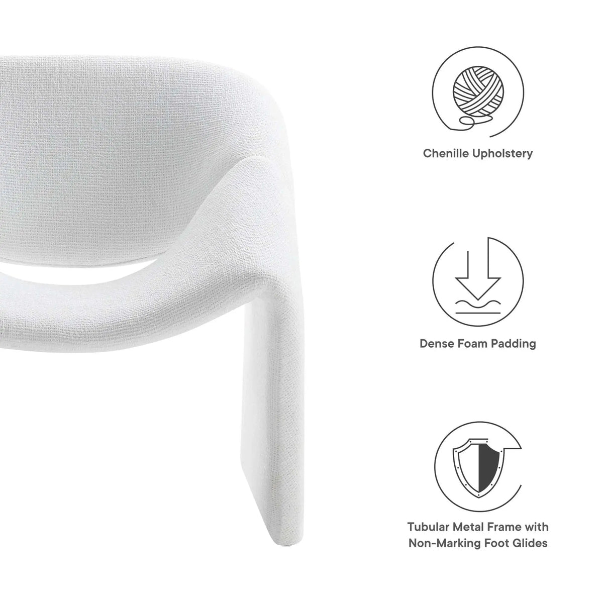 Vivi Chenille Upholstered Accent Chair by Modway by HouseOfZazla