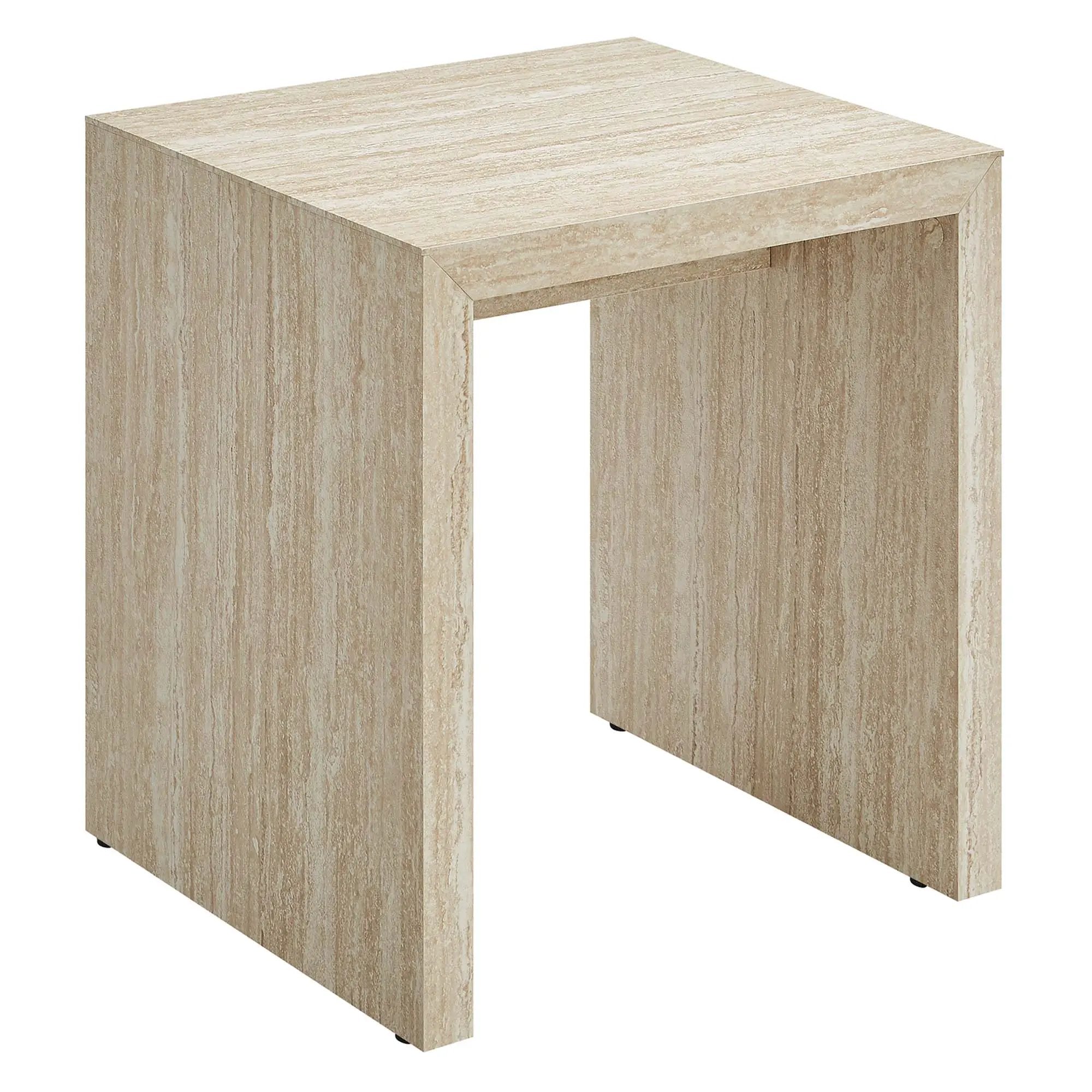 Mirella Faux Travertine Side Table by Modway by HouseOfZazla