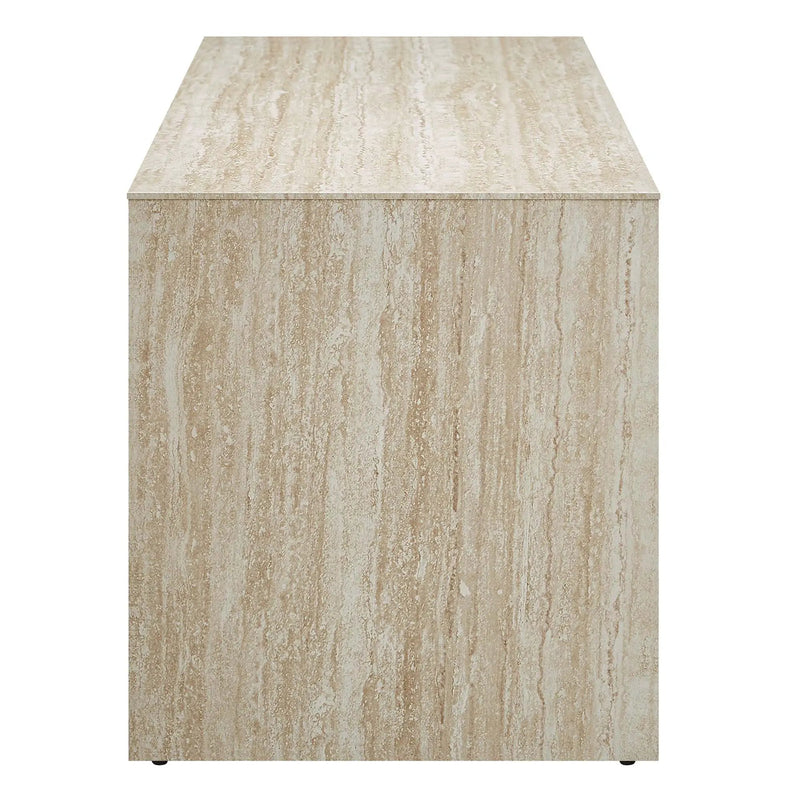 Mirella 62" Faux Travertine Long Bench by Modway by HouseOfZazla