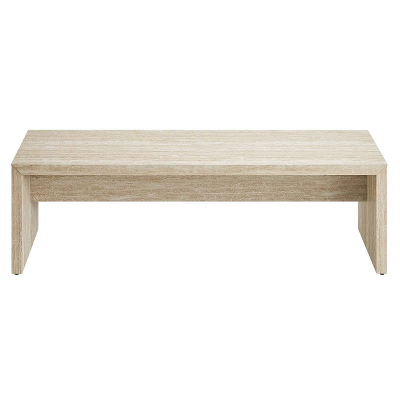 Mirella 62" Faux Travertine Long Bench by Modway by HouseOfZazla