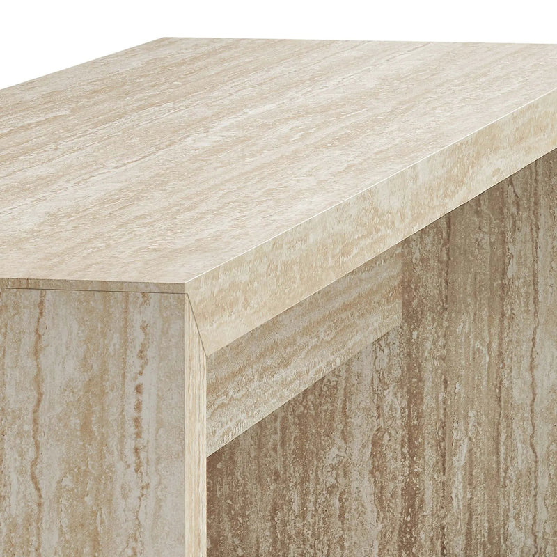Mirella 62" Faux Travertine Long Bench by Modway by HouseOfZazla