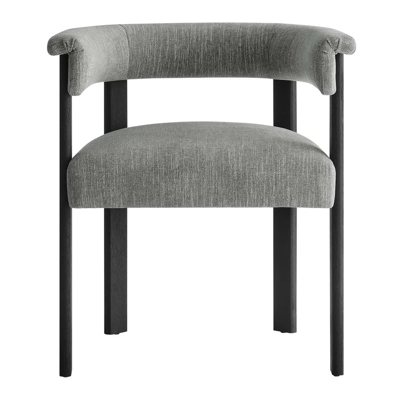 Imogen Fabric Upholstered Barrel Dining Chairs Set of 2 by HouseOfZazla