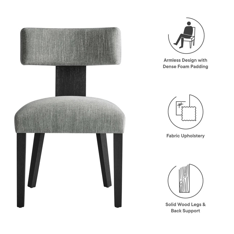 Nalani Fabric Upholstered Dining Chairs Set of 2 by Modway by HouseOfZazla