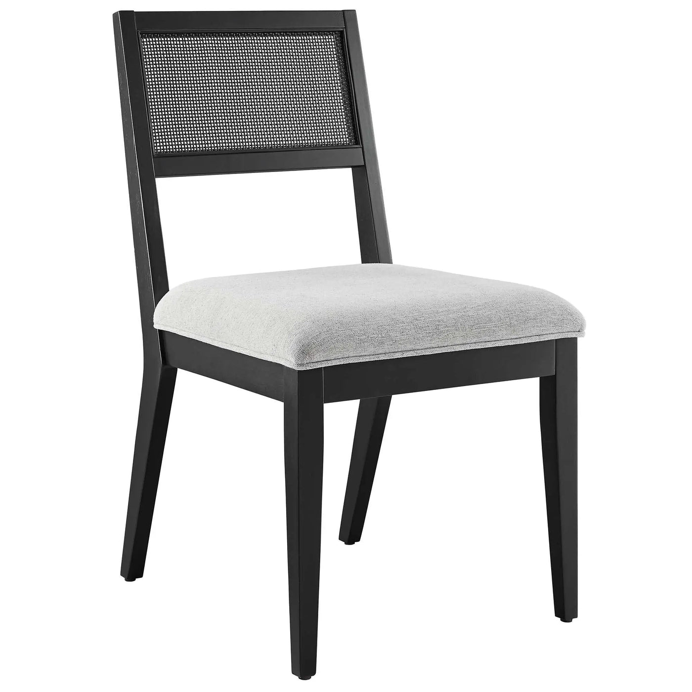 Nimba Faux Rattan Fabric Dining Chairs Set of 2 by Modway by HouseOfZazla