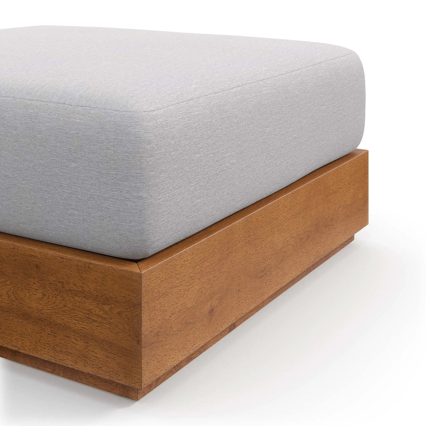 Tahoe Outdoor Patio Acacia Wood Ottoman by Modway by HouseOfZazla