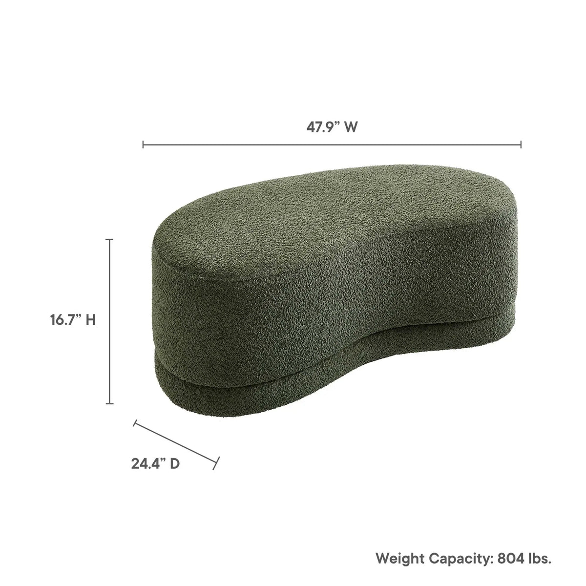 Nimbus 48" Upholstered Ottoman Bench by Modway by HouseOfZazla