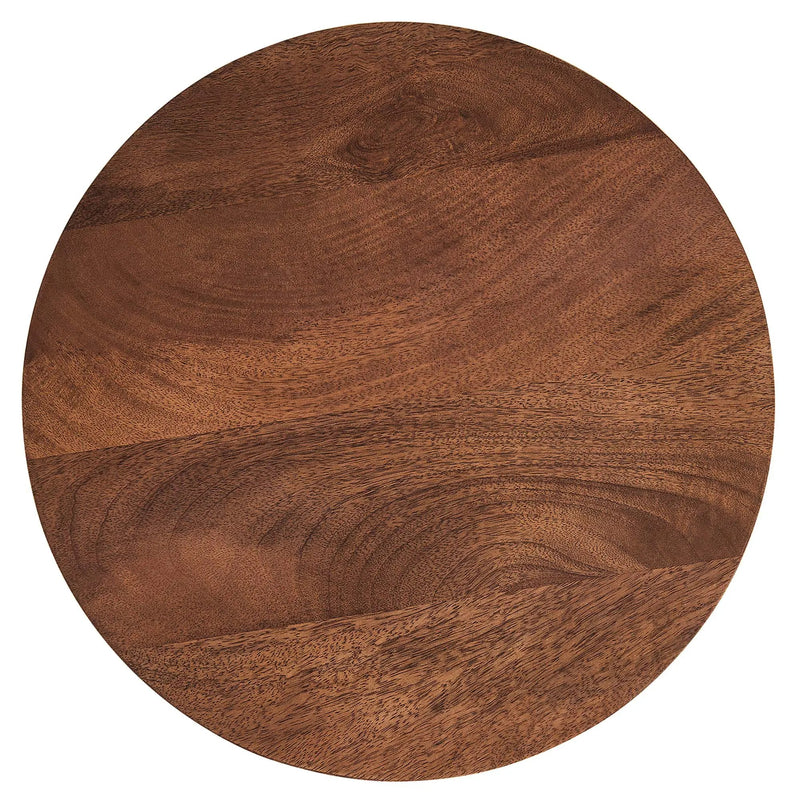 Valeo Round Wood and Metal Side Table by Modway by HouseOfZazla
