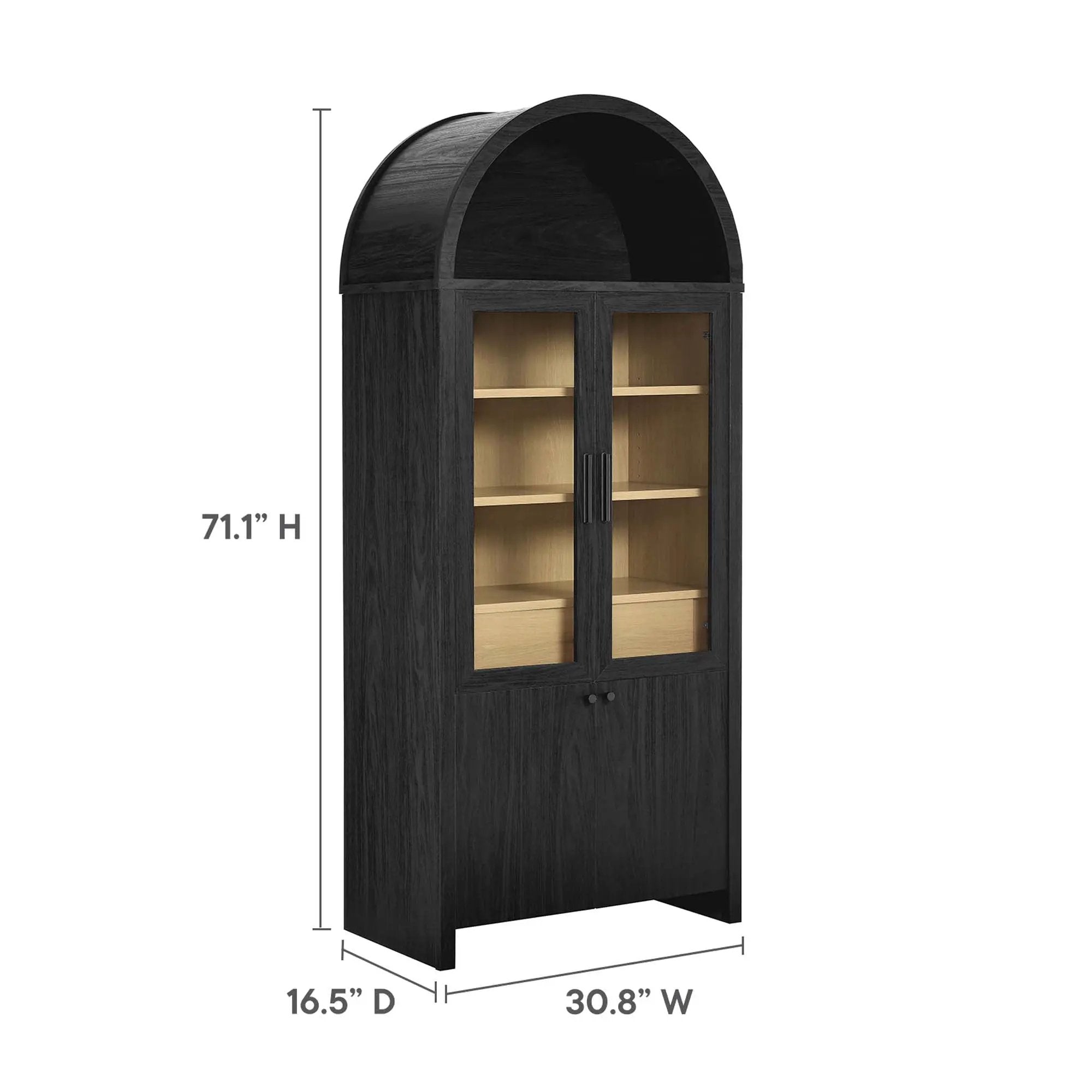 Evie Arched Tall Display Cabinet by Modway by HouseOfZazla
