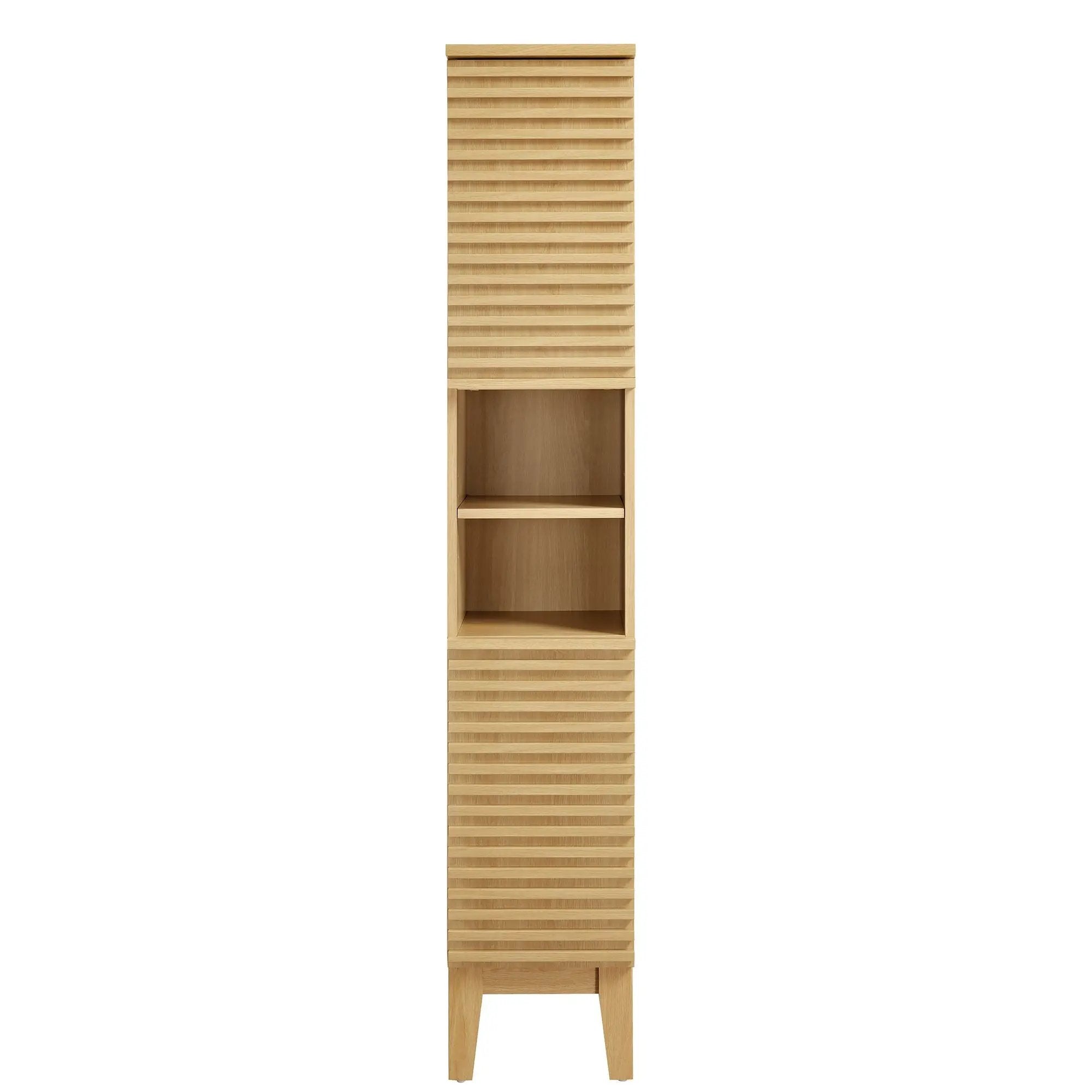 Render Tall Narrow Bathroom Storage Cabinet by Modway by HouseOfZazla
