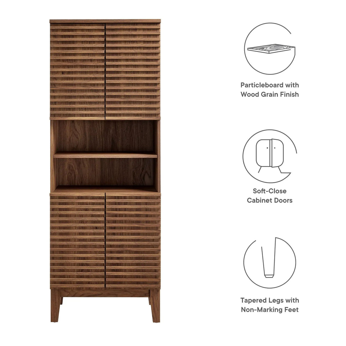 Render Tall Bathroom Storage Cabinet by Modway by HouseOfZazla