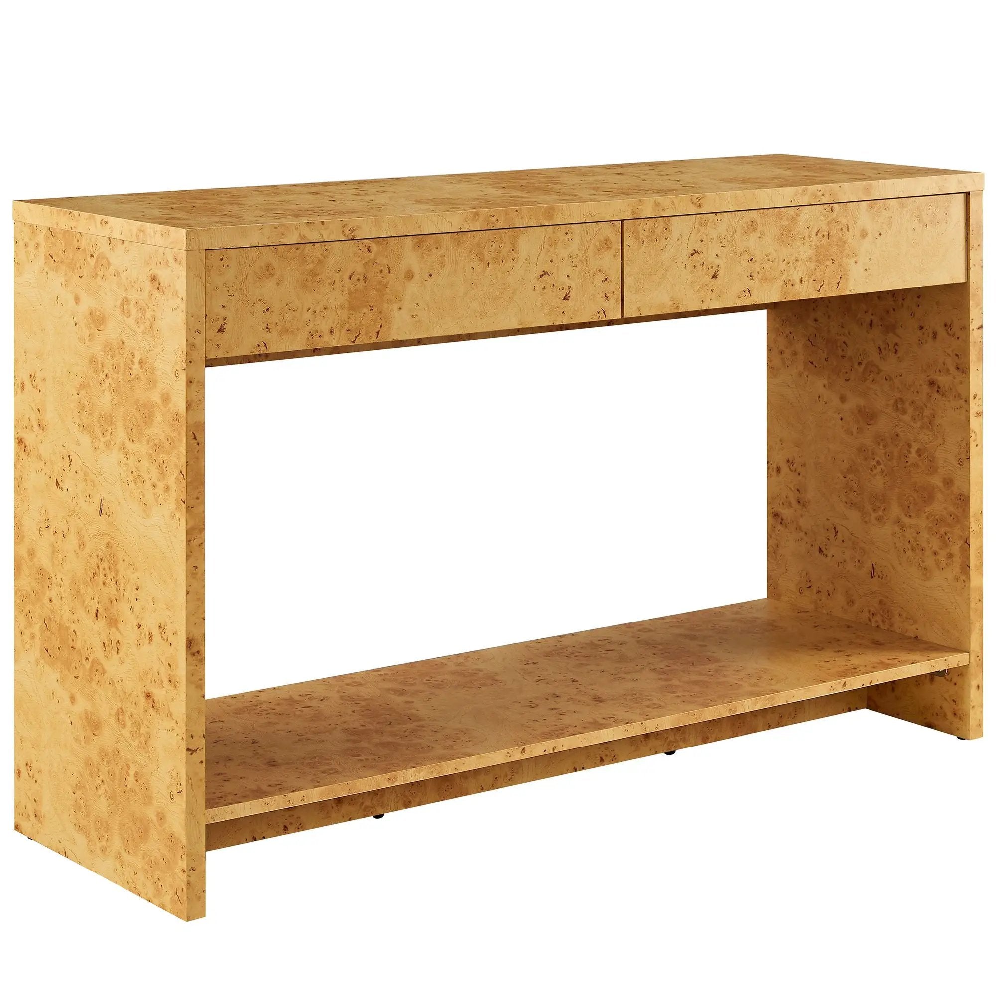 Hudson 2-Drawer Burl Wood Console Table by Modway by HouseOfZazla