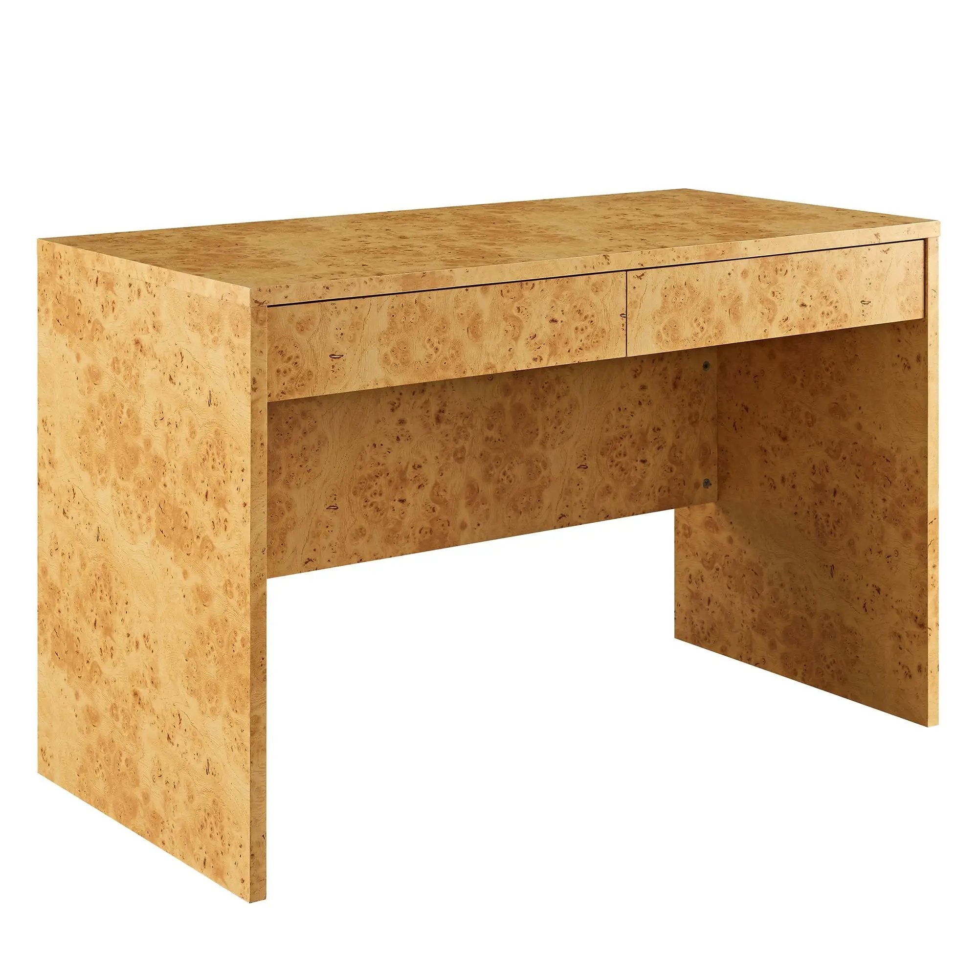 Hudson 2-Drawer Burl Wood Desk by Modway by HouseOfZazla