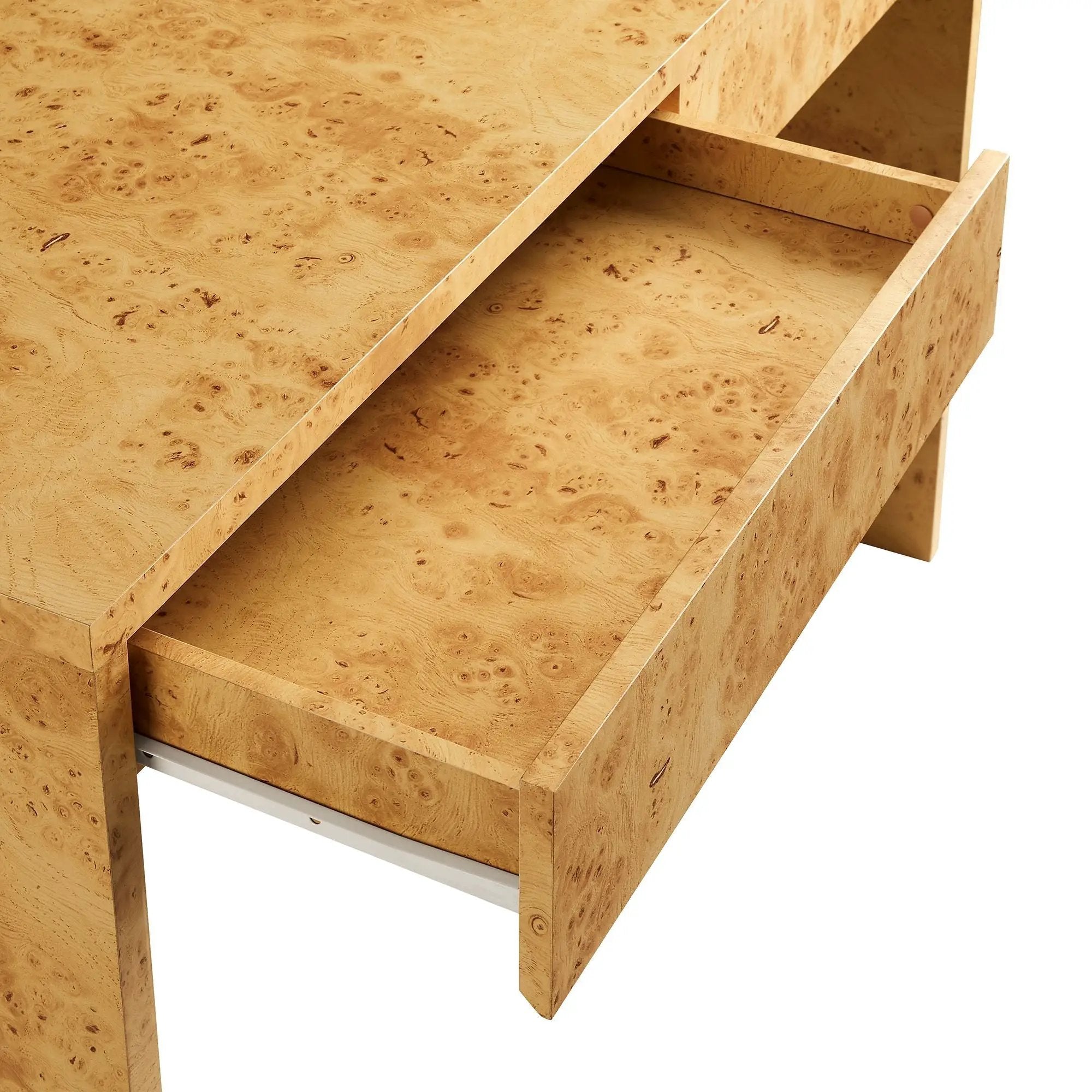 Hudson 2-Drawer Burl Wood Desk by Modway by HouseOfZazla