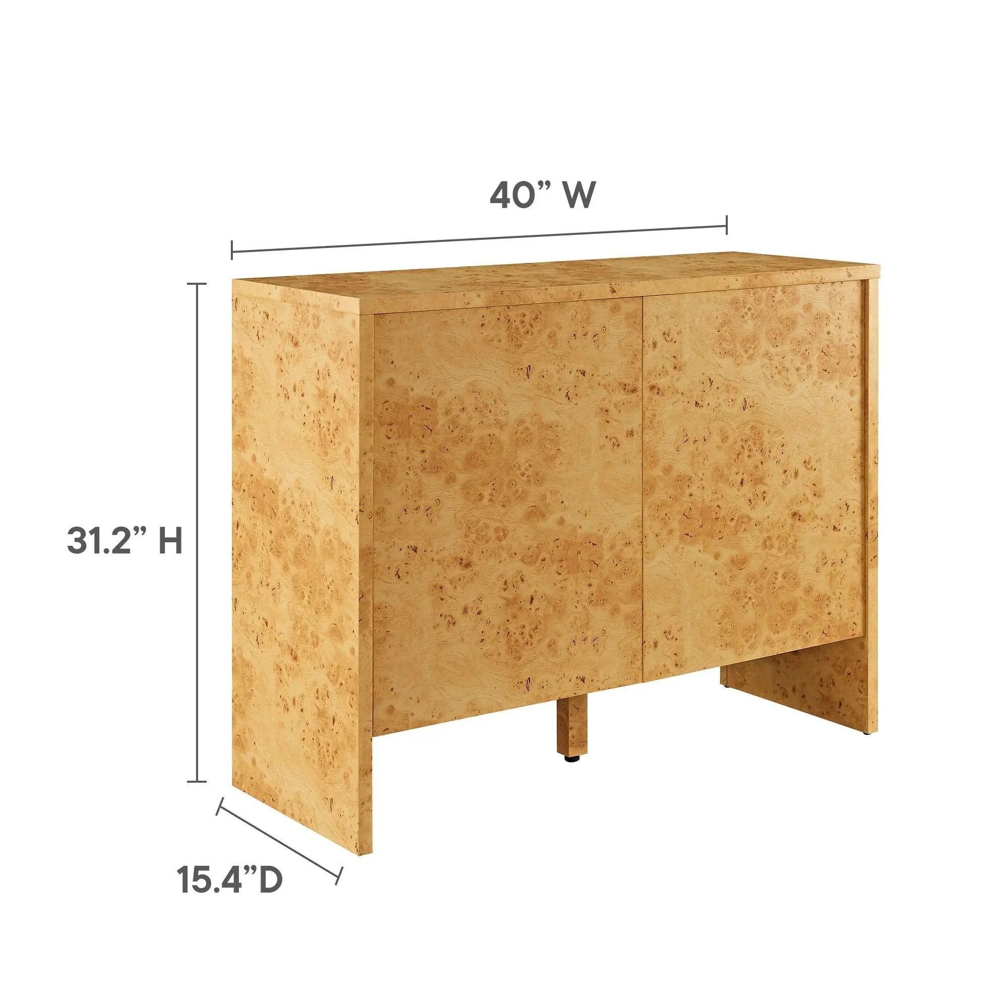 Hudson 40" Burl Wood Sideboard by Modway by HouseOfZazla