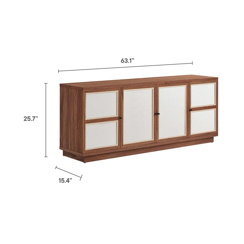 Capri 63" Wood Grain TV Console by Modway by HouseOfZazla