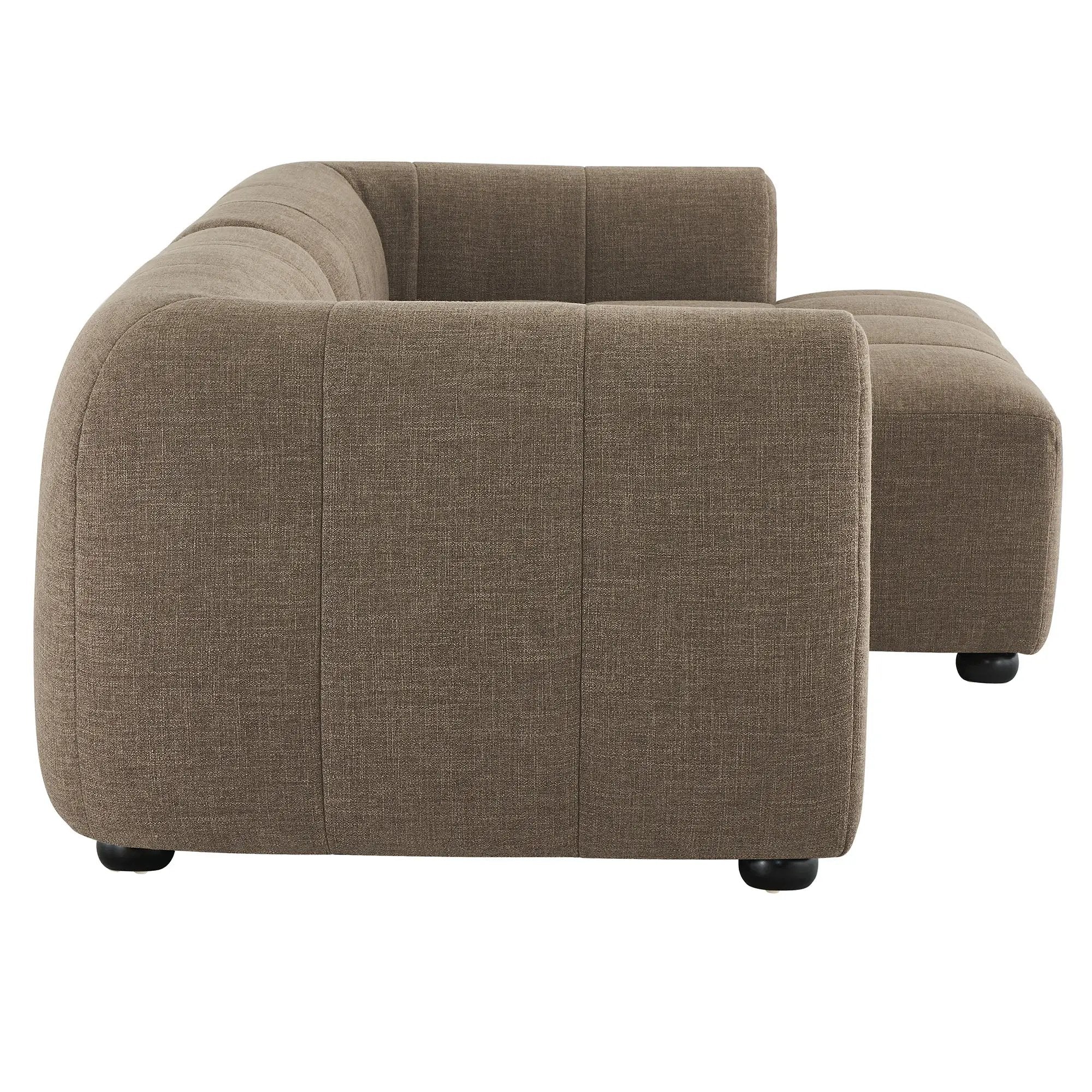 Liana Right-Facing Upholstered Fabric Modular Sofa with Chaise by Modway by HouseOfZazla