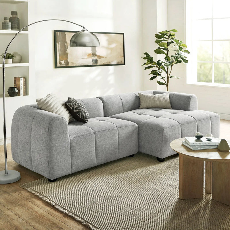 Liana Right-Facing Upholstered Fabric Modular Sofa with Chaise by Modway by HouseOfZazla